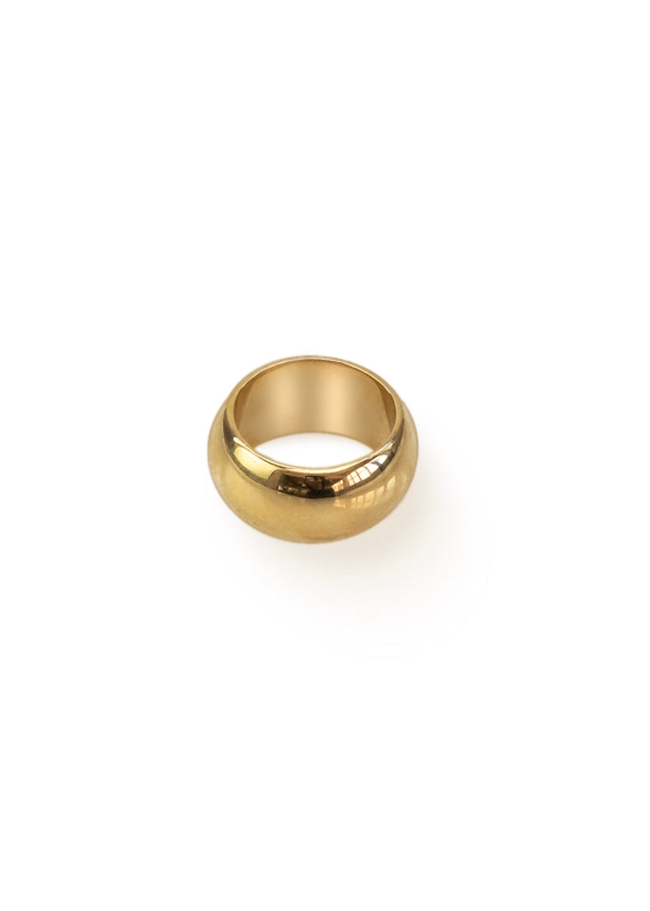 gold handmade ring meliora made in athens by 3rd-floor workshop