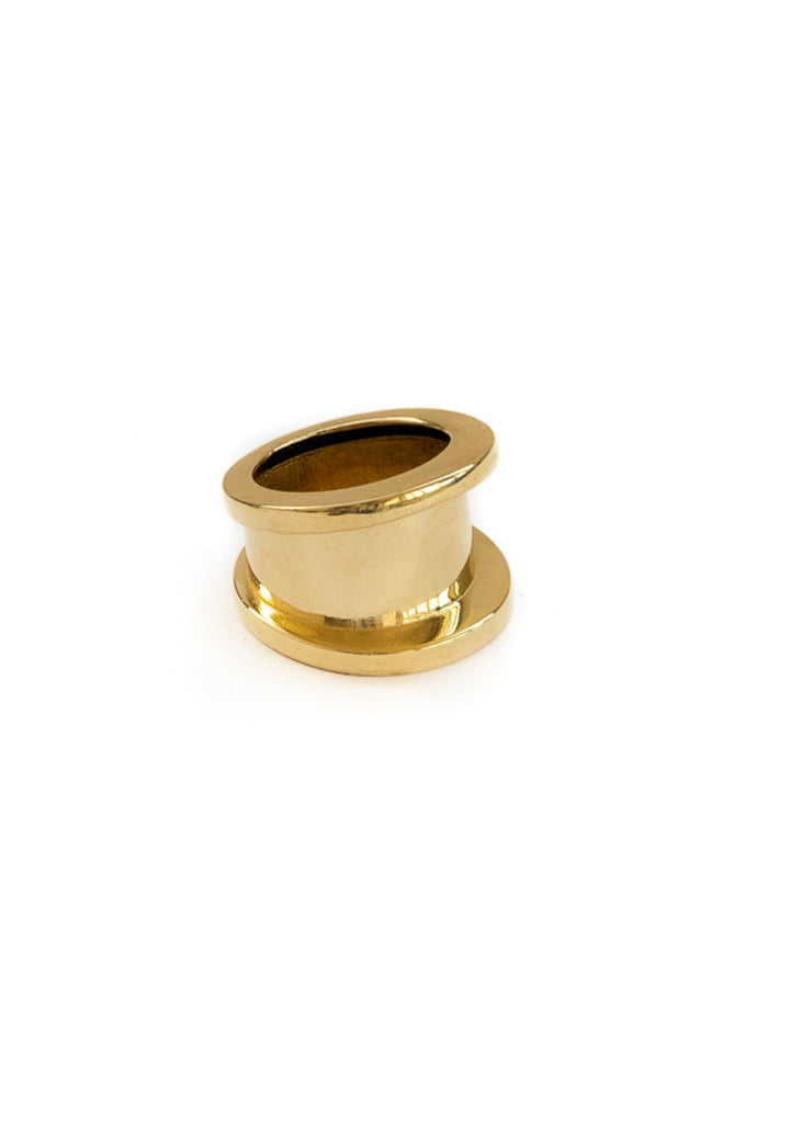 Rodman wide gold plated ring with protruding ends