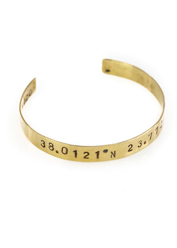 Columbus. Handmade, adjustable, gold plated silver, coordinates bracelet. By 3rd Floor Handmade Jewellery