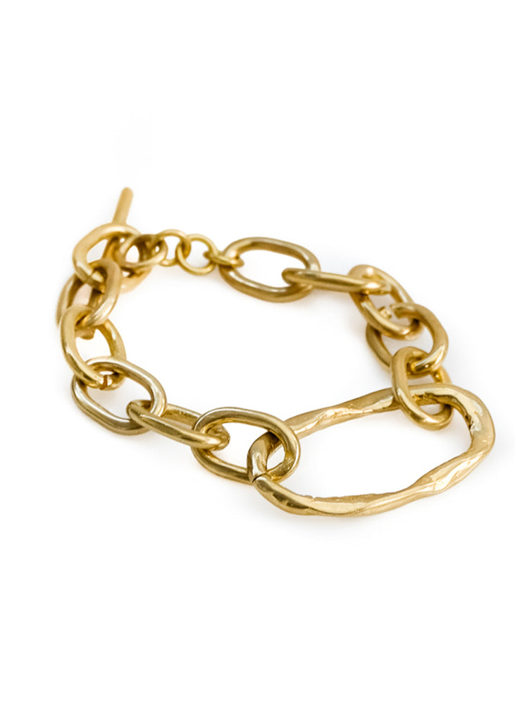 Noor. Gold, link chain bracelet, by 3rd Floor Handmade Jewelllery