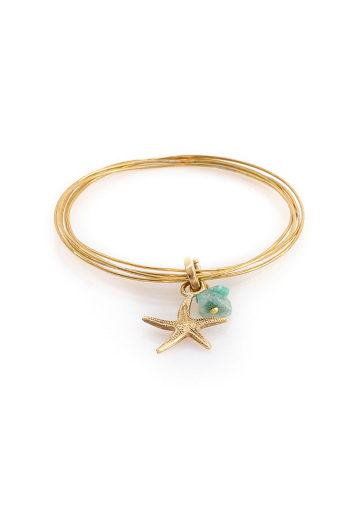 Starfish. Gold plated brass bracelet by 3rd Floor