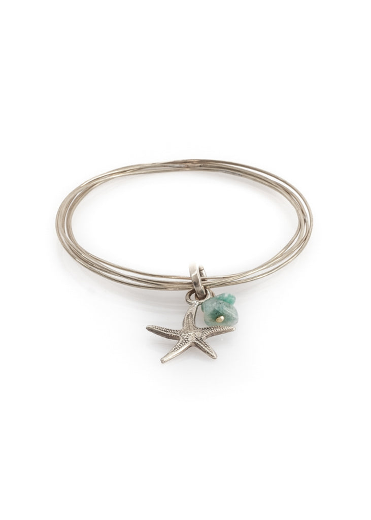Starfish. Silver plated brass bracelet by 3rd Floor