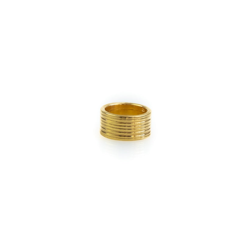 Verona. Handmade, gold plated ring, made in Athens Greece, by 3rd Floor Workshop