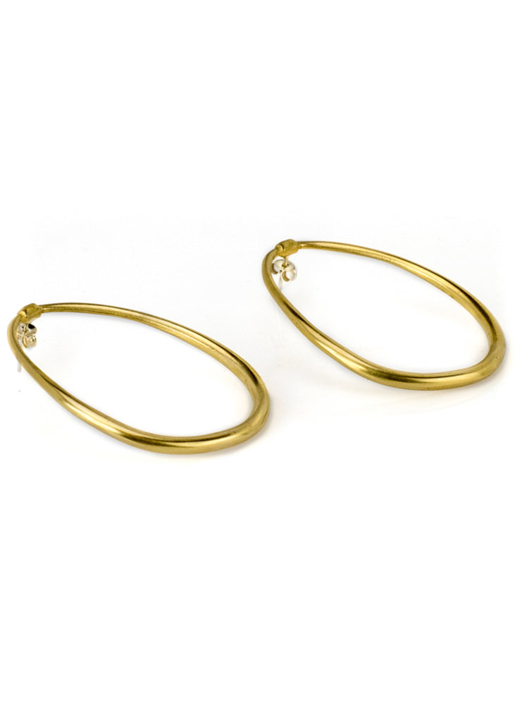 gold earrings loop