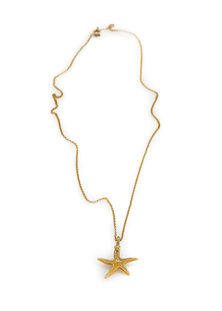 3rdfloor handmade jewellery star fhish necklace gold