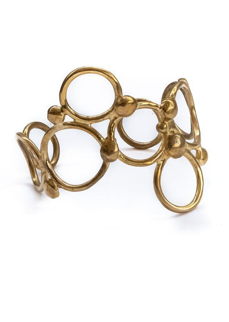 Pendulum. Gold plated Bracelet by 3rd floor handmade jewellery