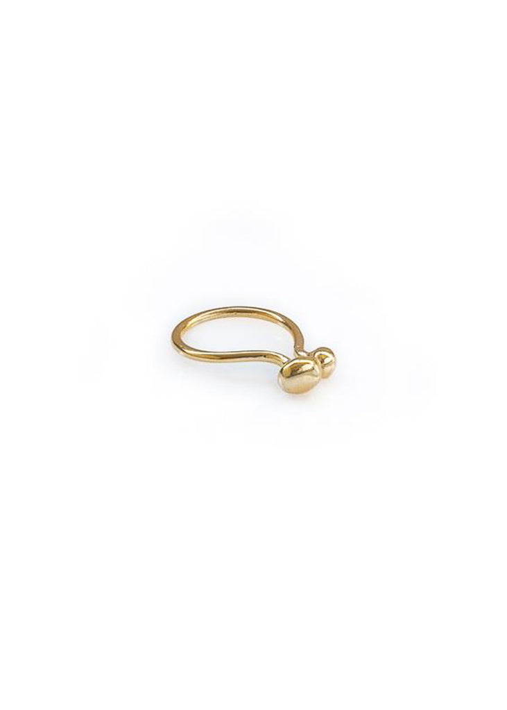  a pendulum ring, gold frond site
