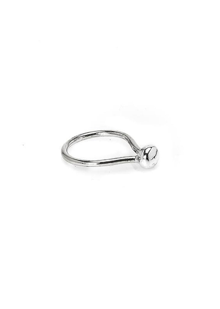 shiny silver ring pendulum