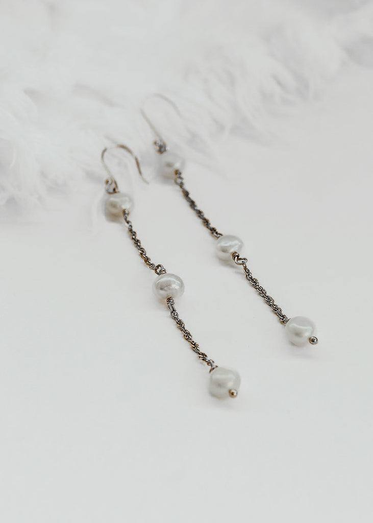 Timeless handmade earrings in silver color