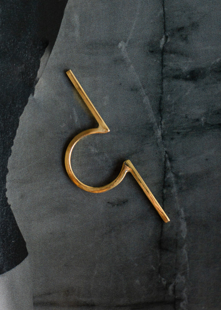 Gold, open top ring by 3rd Floor Handmade Jewellery