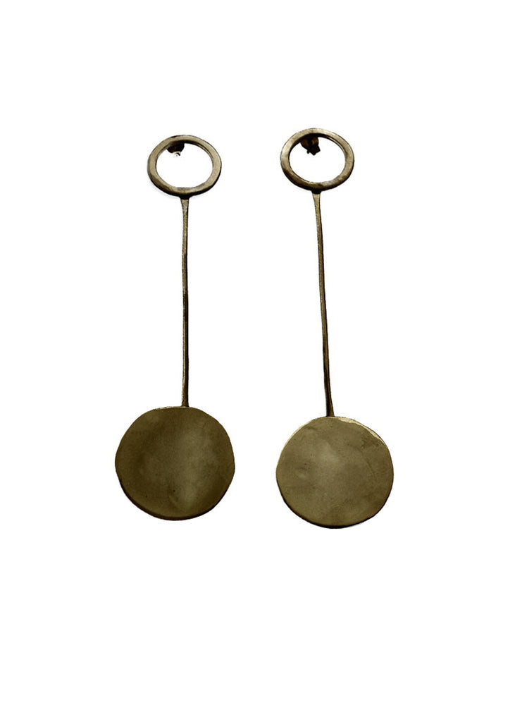 Pair of black pendant earrings by 3rd Floor Handmade Jewellery