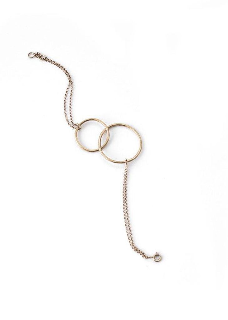 Galilei. Silver, double link, chain bracelet by 3rd Floor Handmade Jewellery