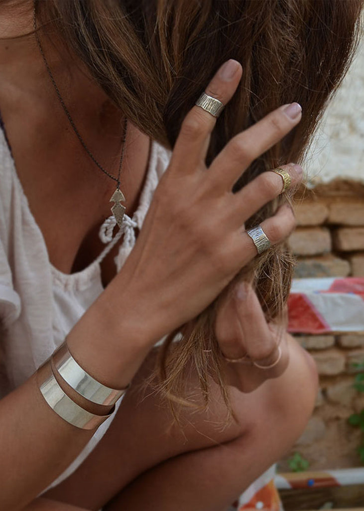 κορίτσι με Χειροποιητο δαχτυλιδι Zebra 3rdfloor ασημένιο